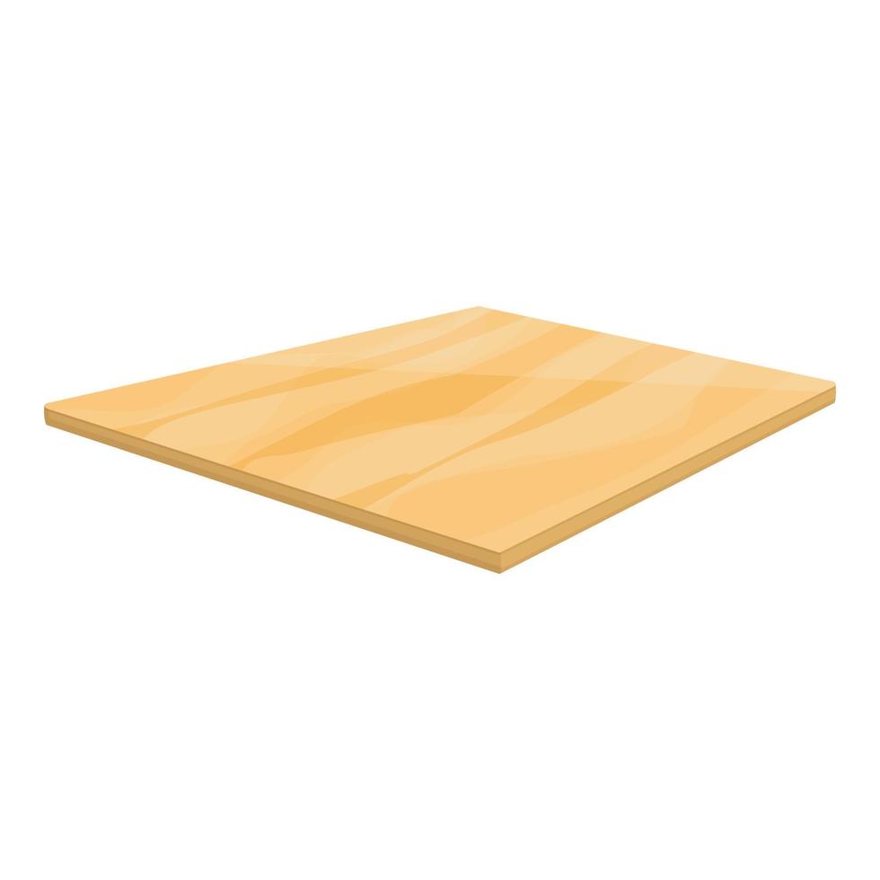 Plywood board icon, cartoon style vector