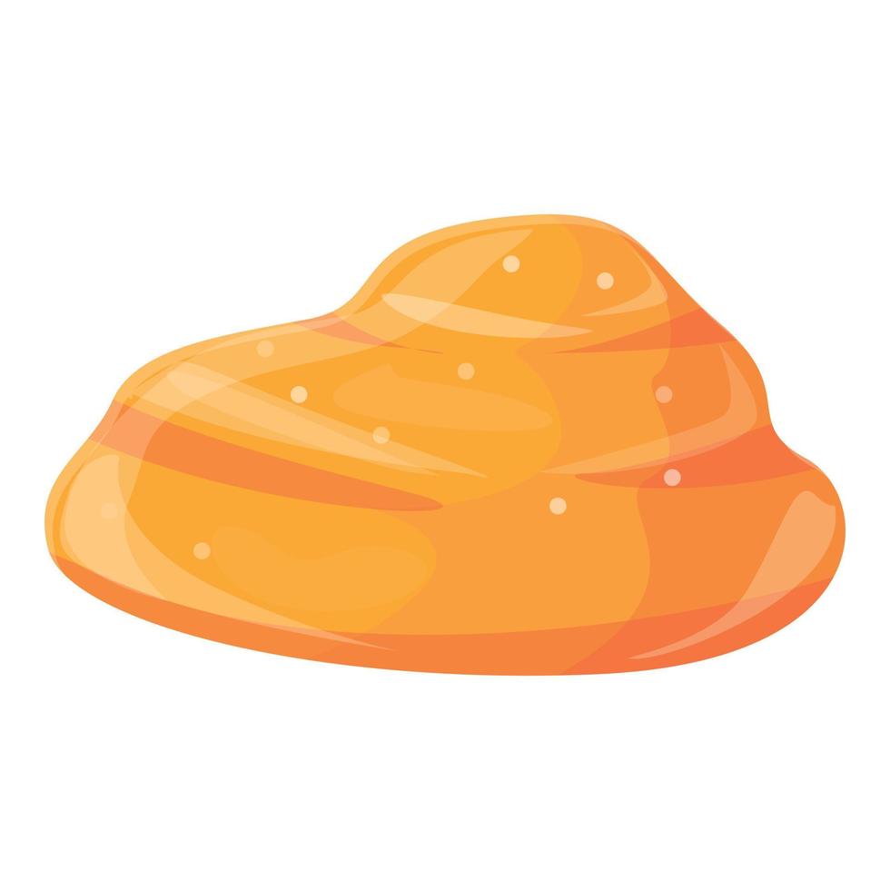 Salted caramel icon, cartoon style vector