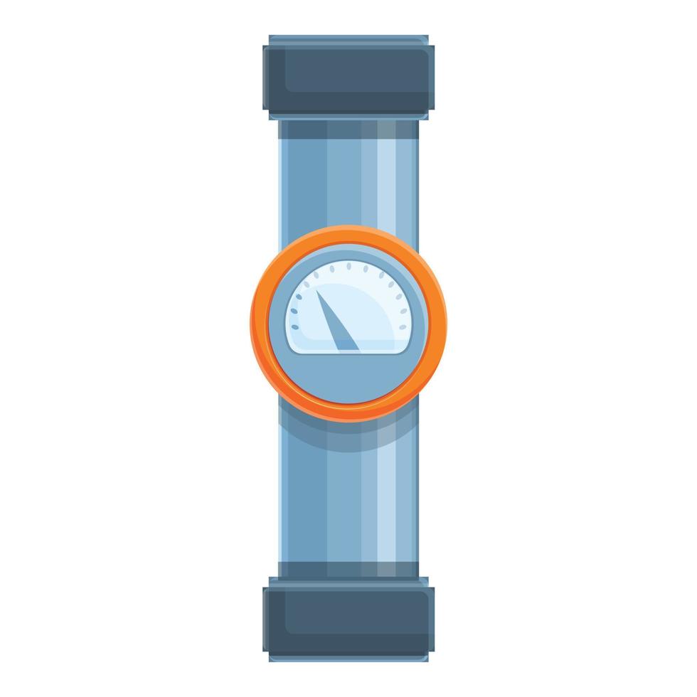 Sanitary pipe icon, cartoon style vector