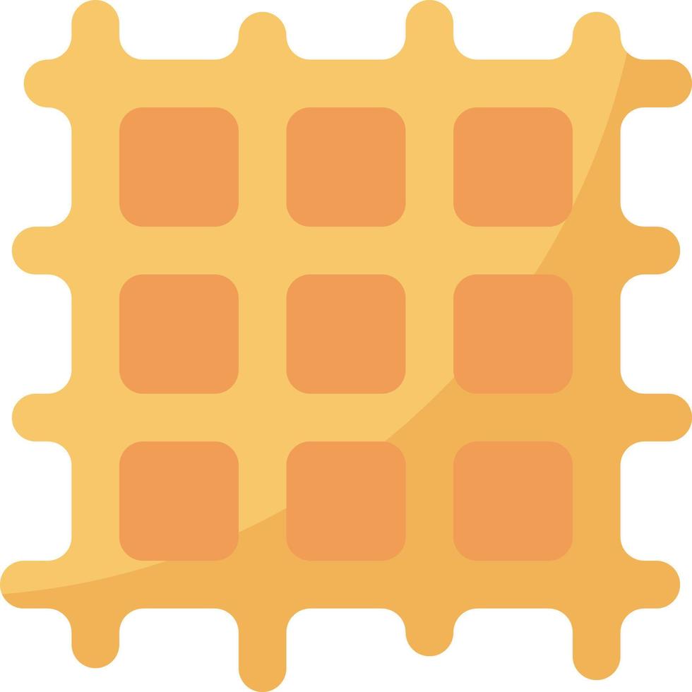 waffle coffee cafe restaurant - flat icon vector