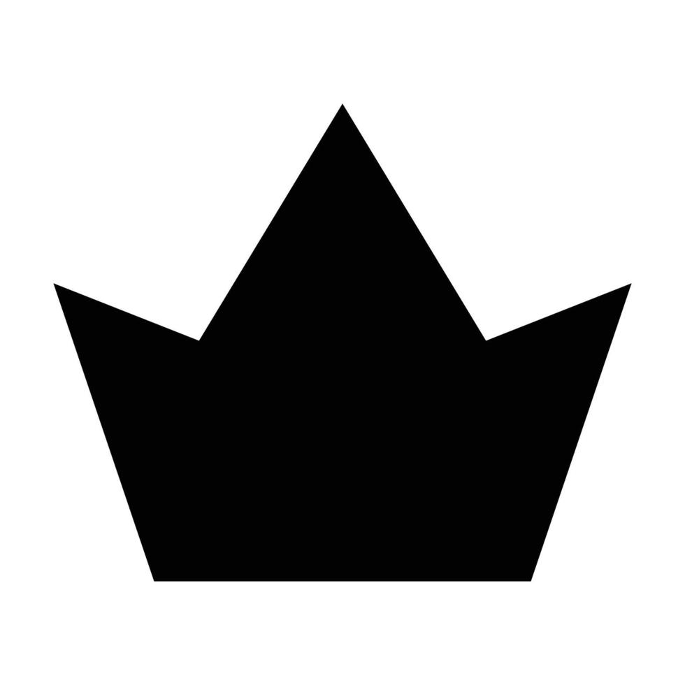 Crown icon, simple style vector