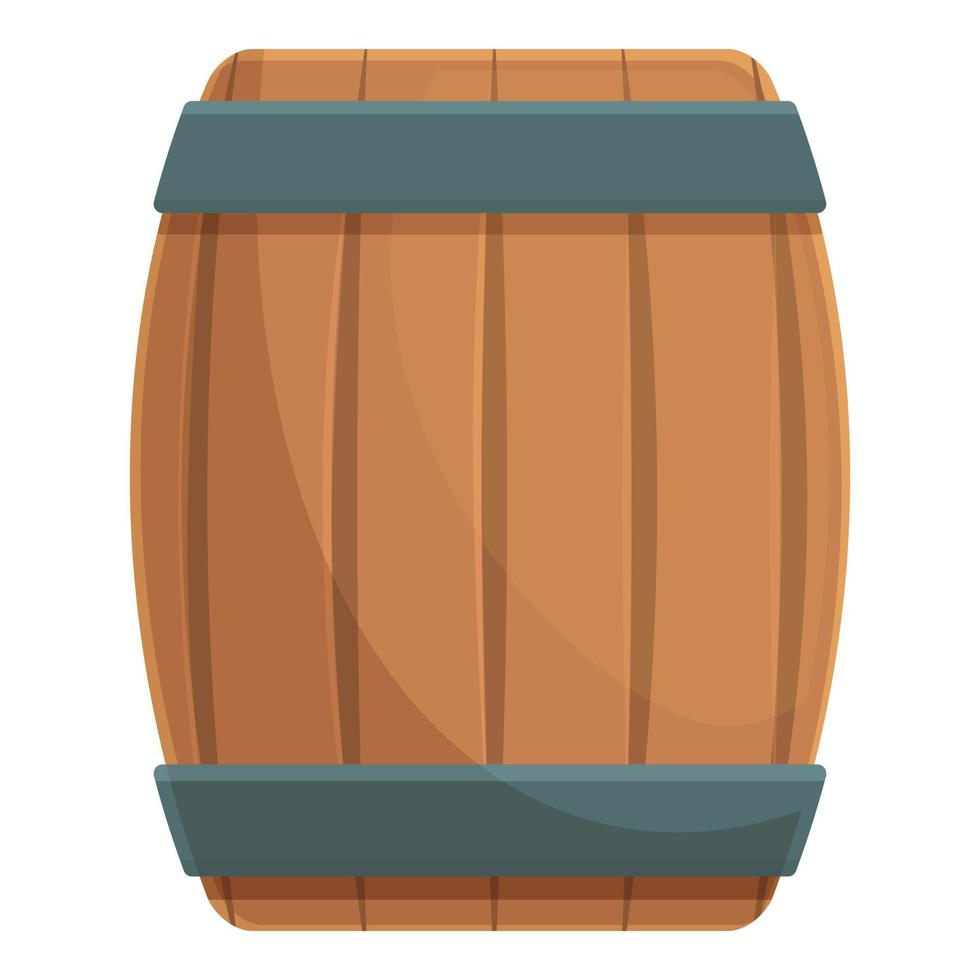 Shop wine barrel icon cartoon vector. Drink vine vector