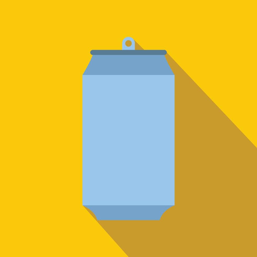 Aluminum can flat icon vector