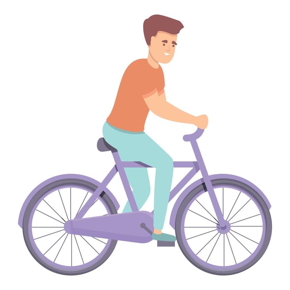 Mountain biking icon cartoon vector. Cycle race vector