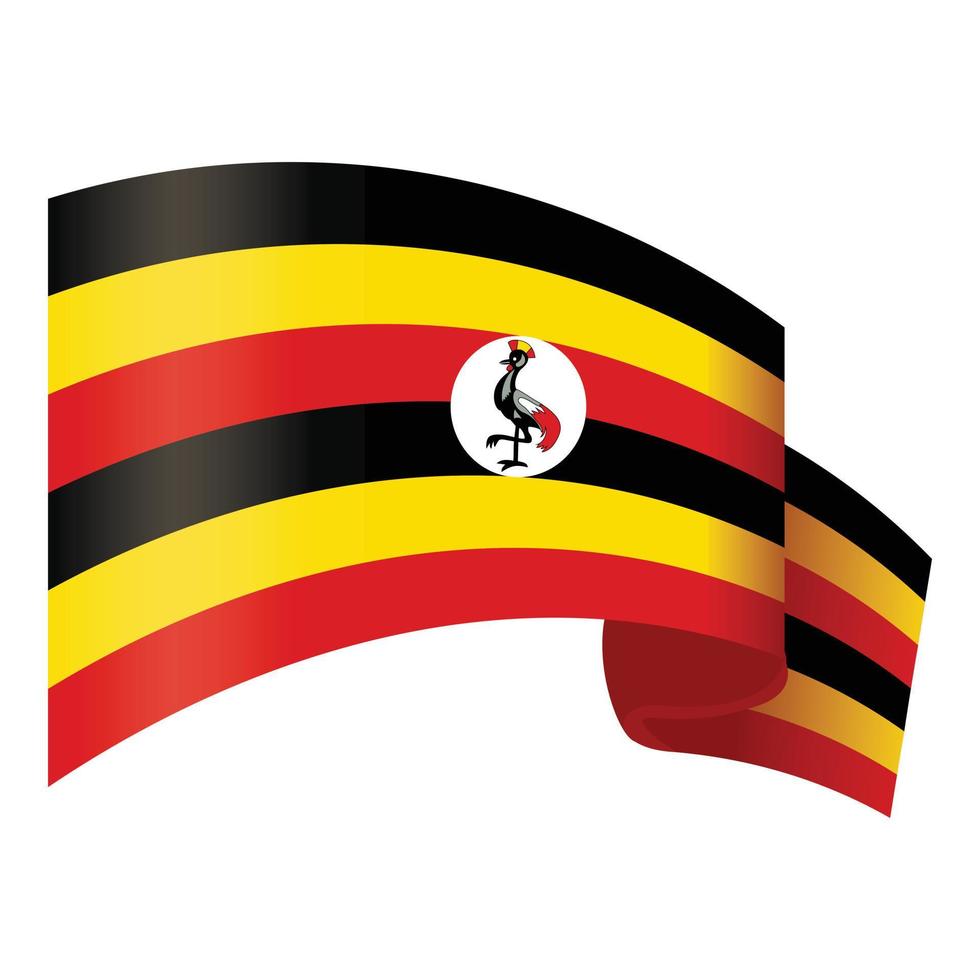 Freedom uganda icon cartoon vector. Flag day vector