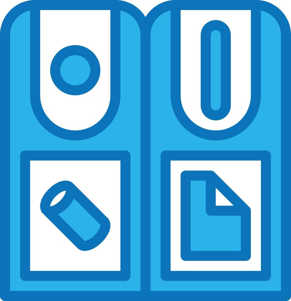 bin recycle trash can paper - blue icon vector