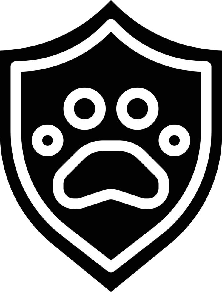 protection animal species save ecology - solid icon vector