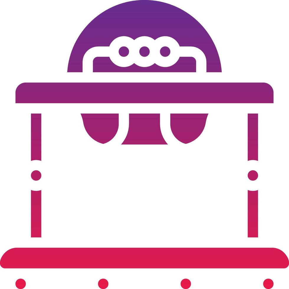 walker childhood training baby accessories - solid gradient icon vector