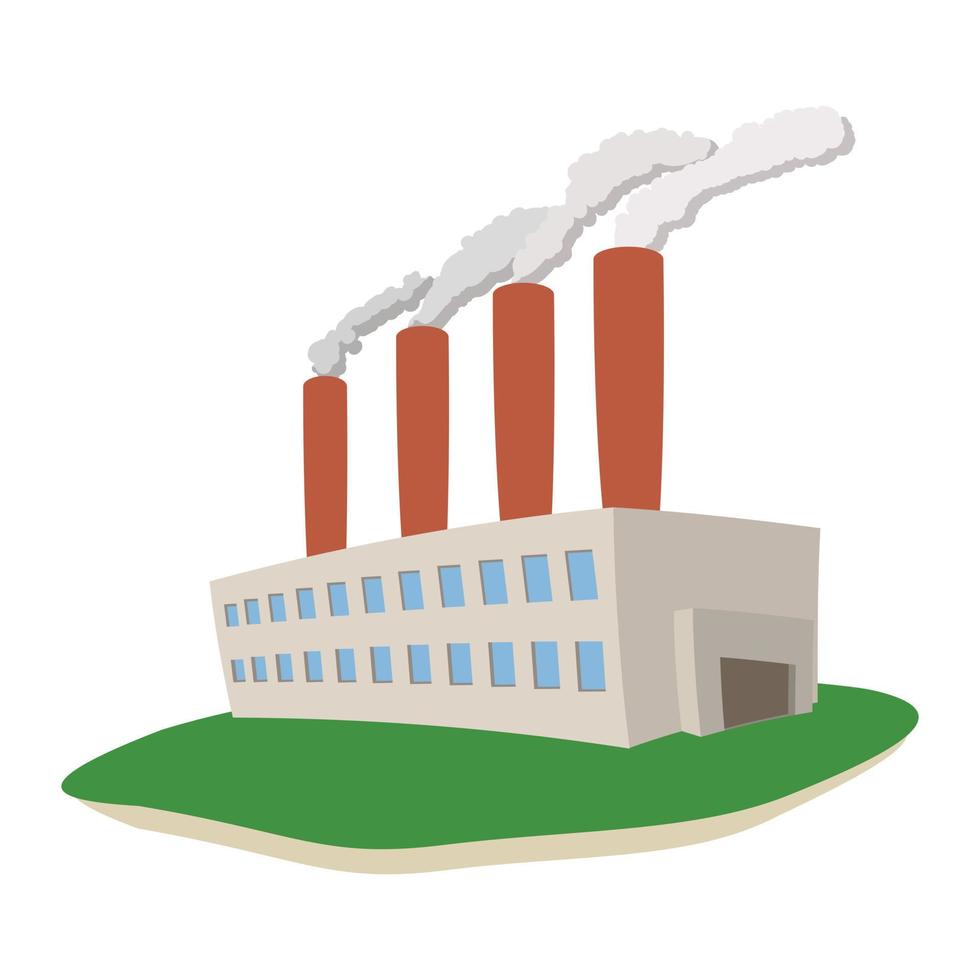 Fumes coming out of power plant vector