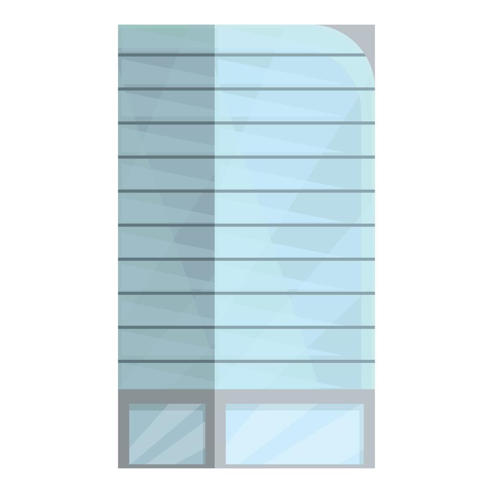 vector de dibujos animados de icono de condominio de varios pisos. edificio de apartamentos