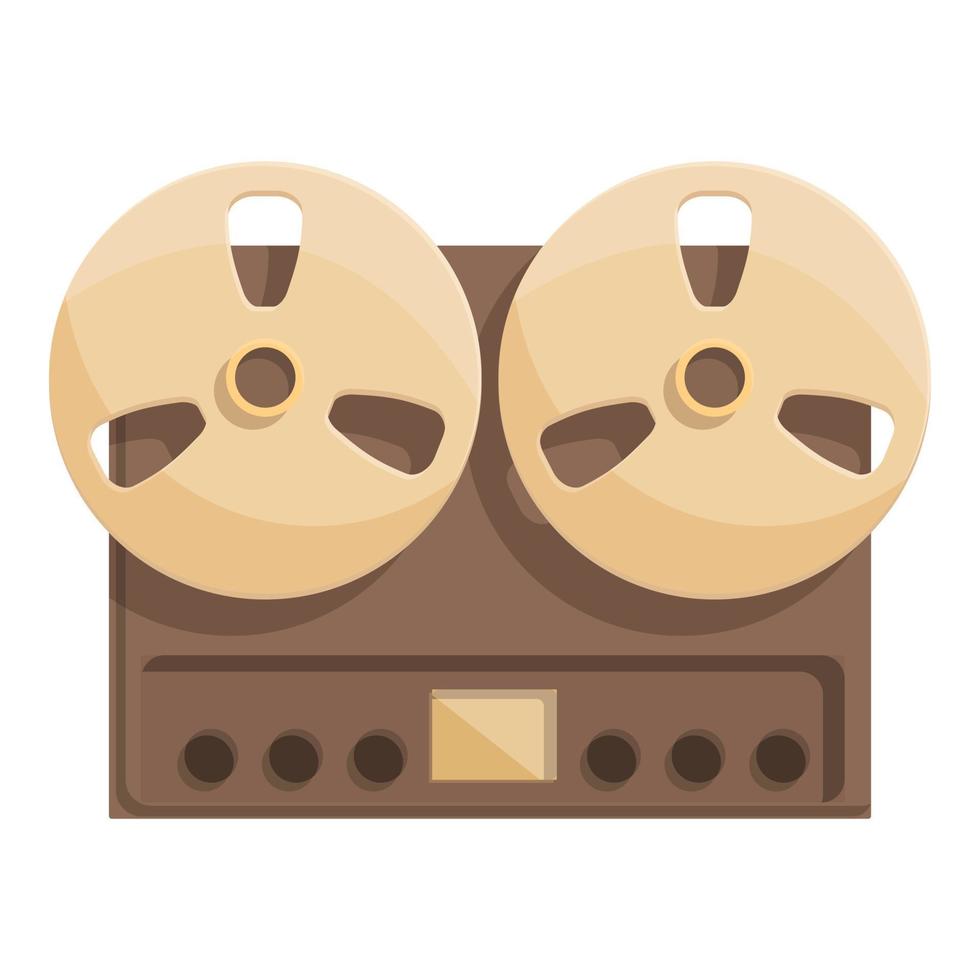 Audio tape icon cartoon vector. Old music vector