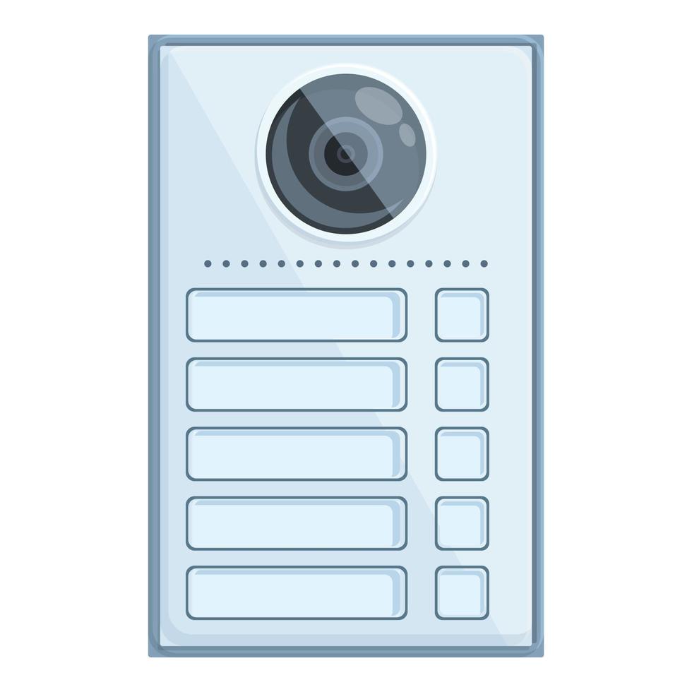 Control intercom icon cartoon vector. Video door vector