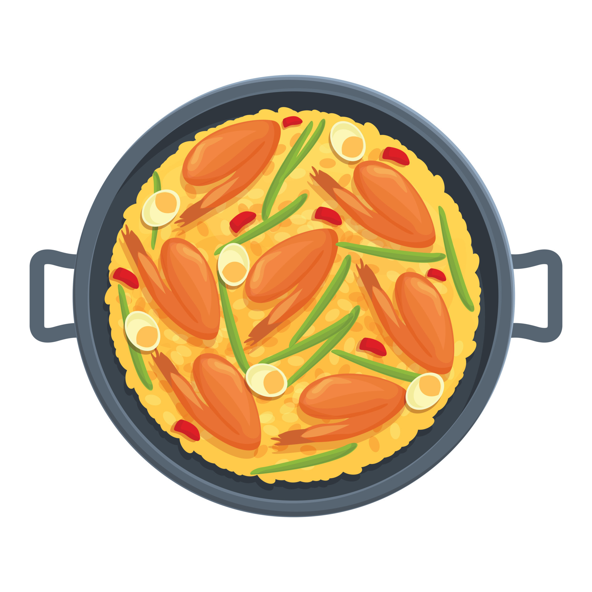 Spain paella icon cartoon vector. Spanish food 14364141 Vector Art at