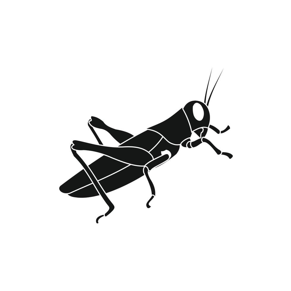 Grasshoppers icon in simple style vector