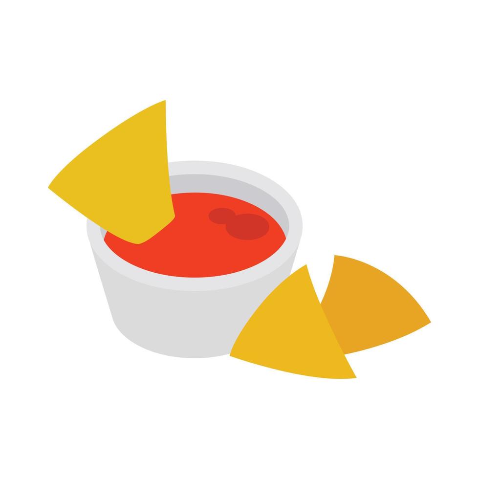 Colorful donkey icon, isometric 3d style vector