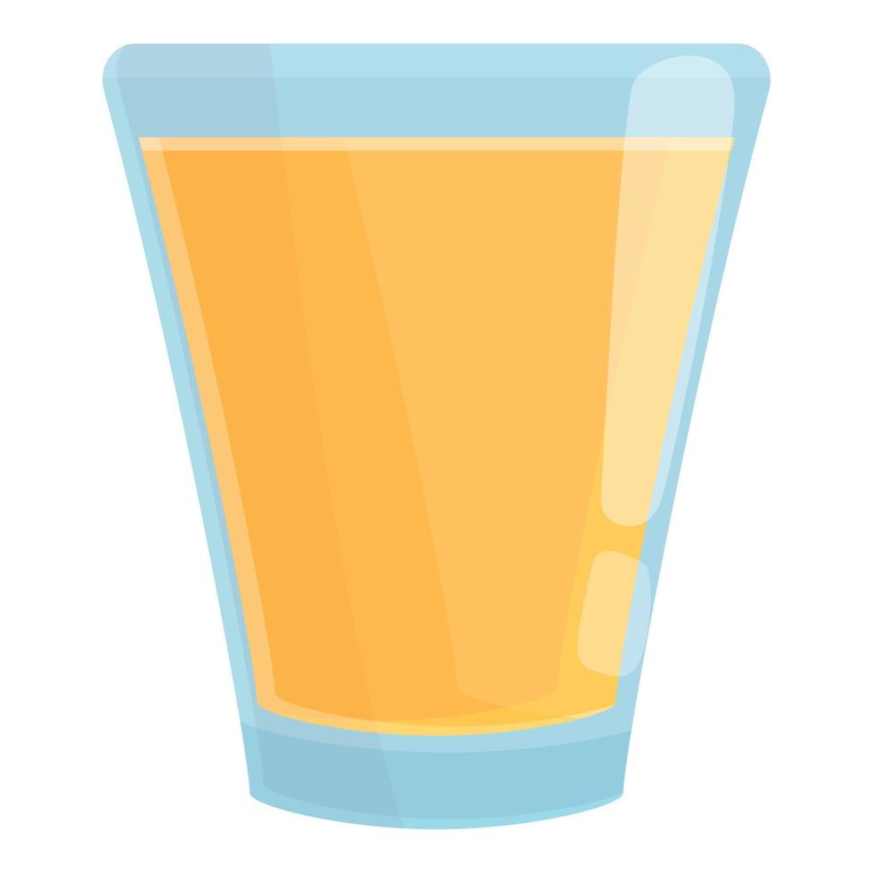 Tequila glass icon cartoon vector. Vodka shot vector