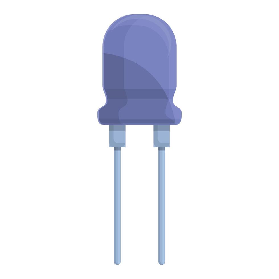 Resistor device icon, cartoon style vector