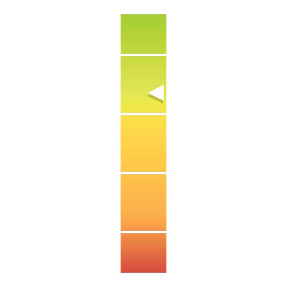Level meter icon cartoon vector. Slider feedback vector