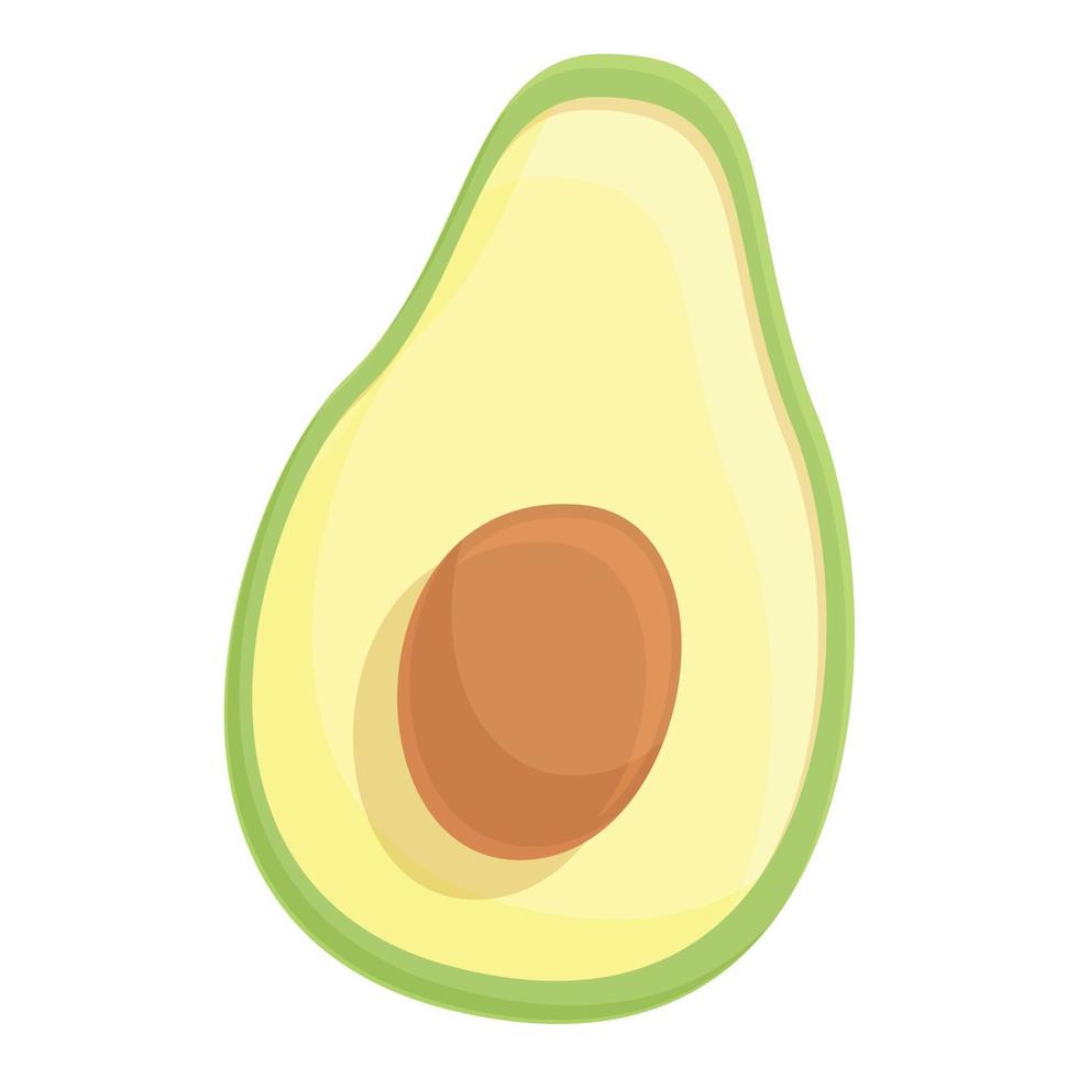 Avocado icon cartoon vector. Green guacamole vector