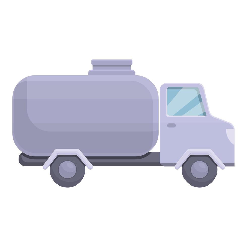 Sewerage truck icon, cartoon style vector