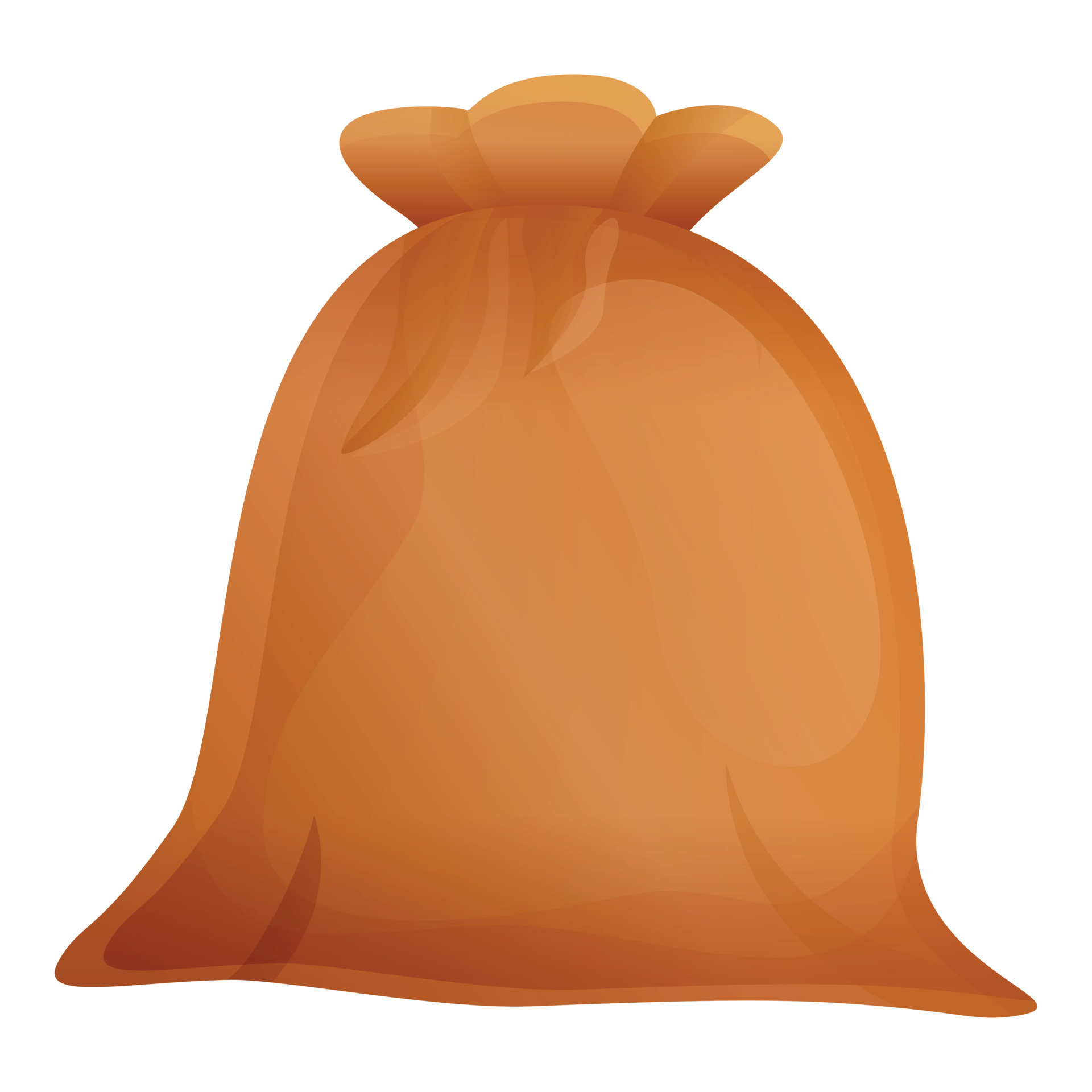 Textile material sack icon, cartoon style 14364672 Vector Art at Vecteezy