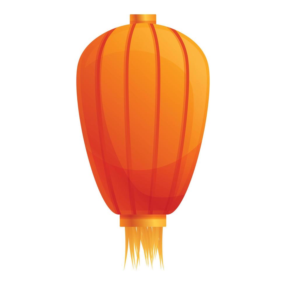 Festival chinese lantern icon, cartoon style vector