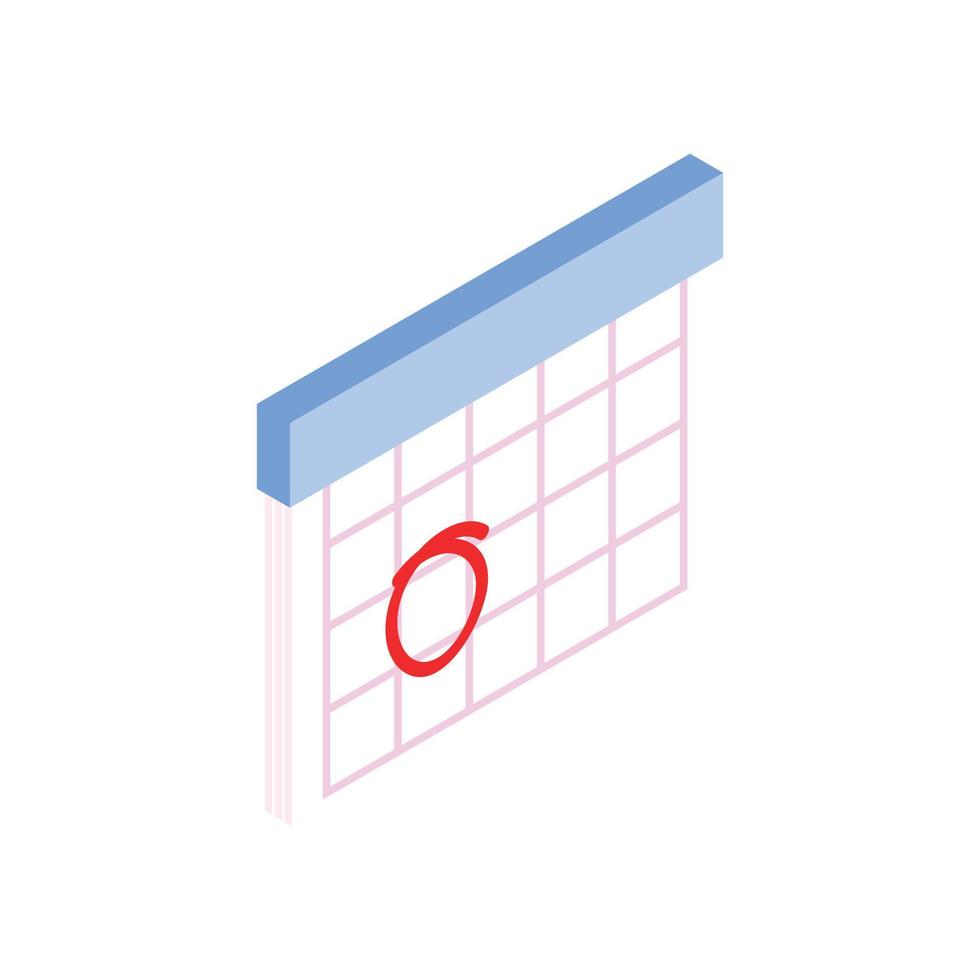 Calendar with marks menstrual days vector