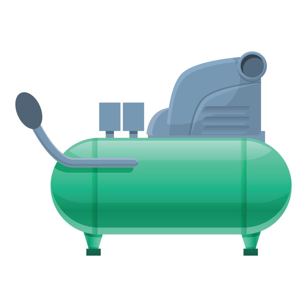 Pressure air compressor icon, cartoon style vector
