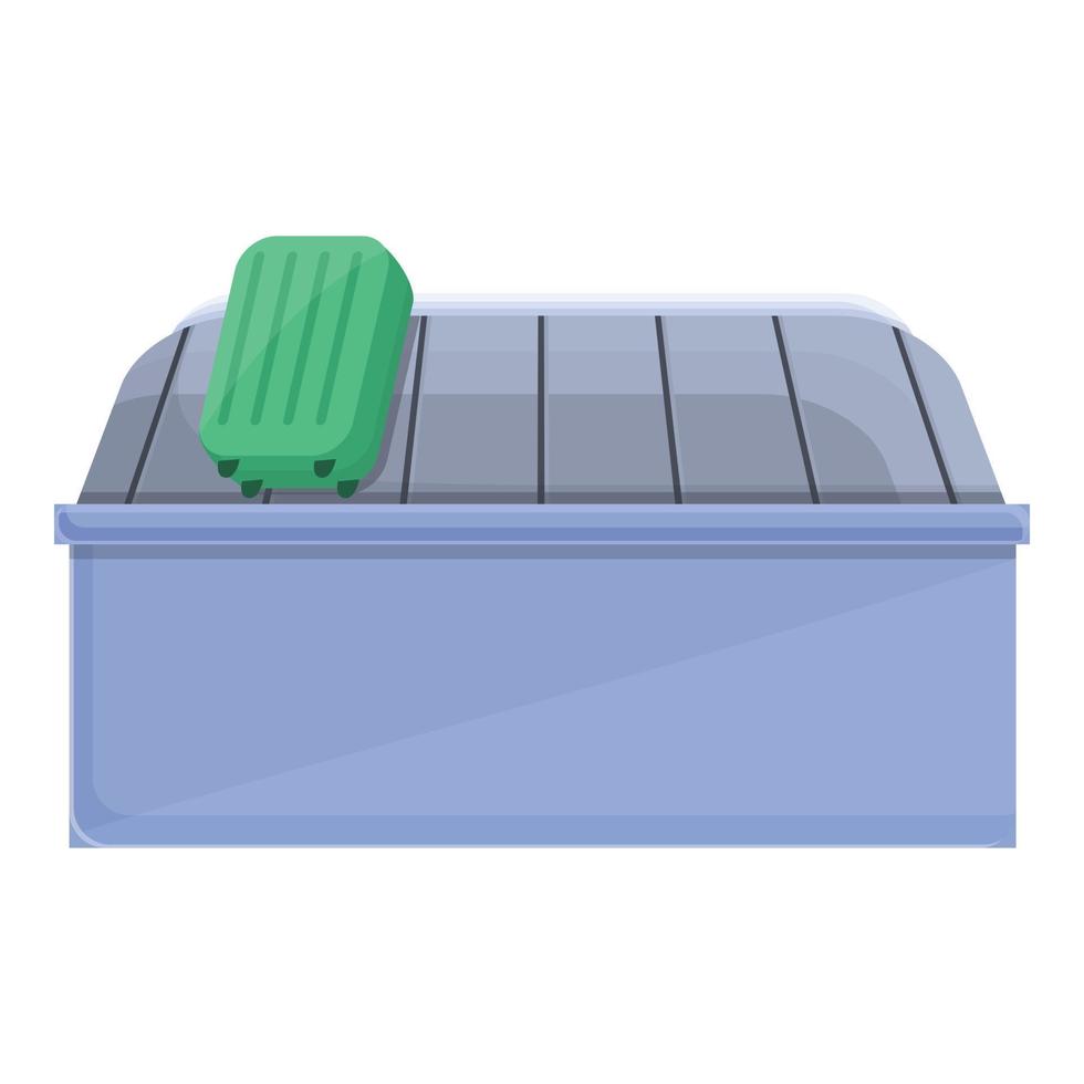 Baggage carousel icon, cartoon style vector