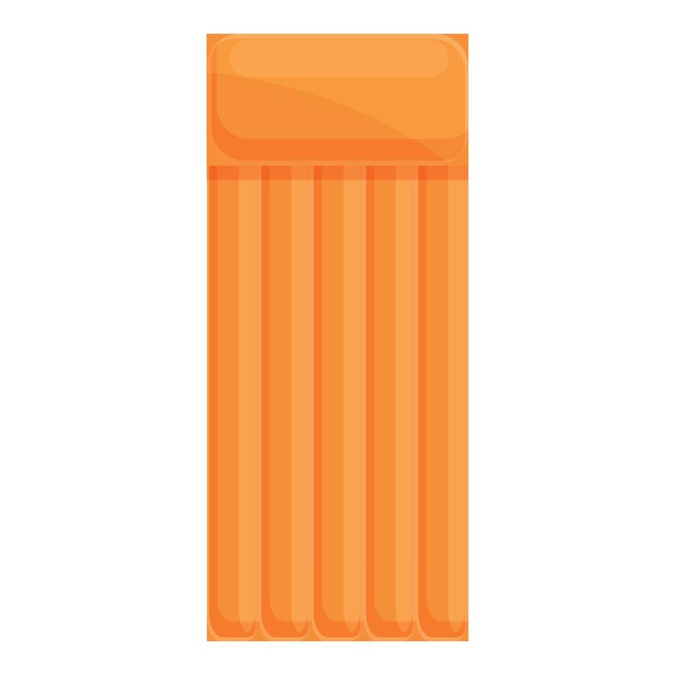 Water park mattress icon, cartoon style vector