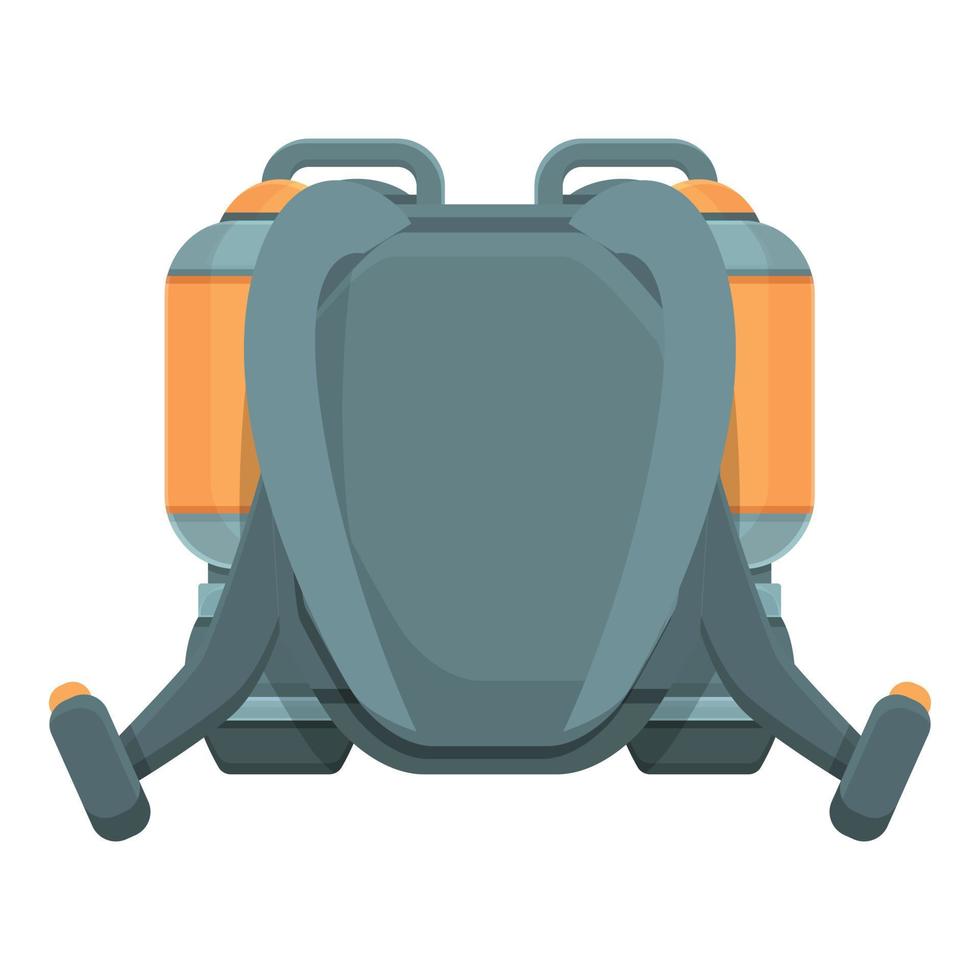 vector de dibujos animados de icono de jetpack espacial. chorro de cohete