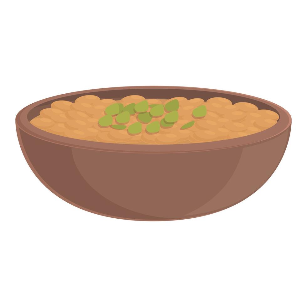 vector de dibujos animados de icono de comida de frijol. comida japonesa
