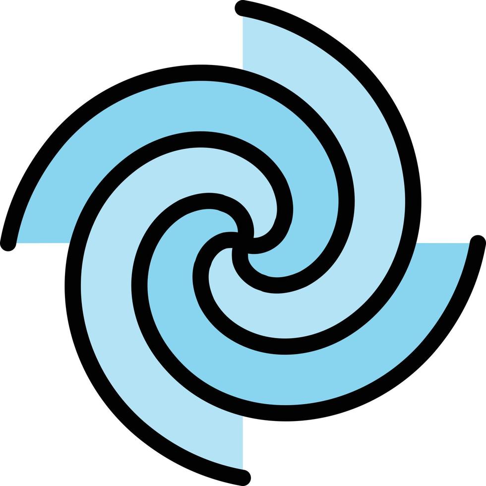 cyclone strom wind tornados - filled outline icon vector