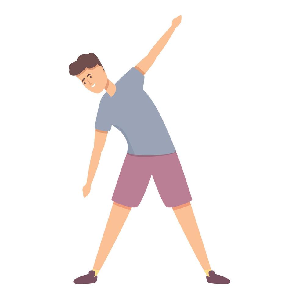 Gym exercise icon cartoon vector. Training child vector