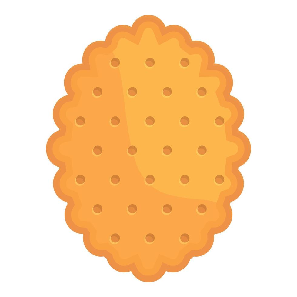 Top cracker icon cartoon vector. Food cookie vector