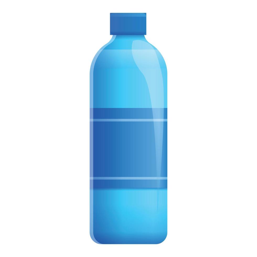 icono de botella de agua ecológica, estilo de dibujos animados vector