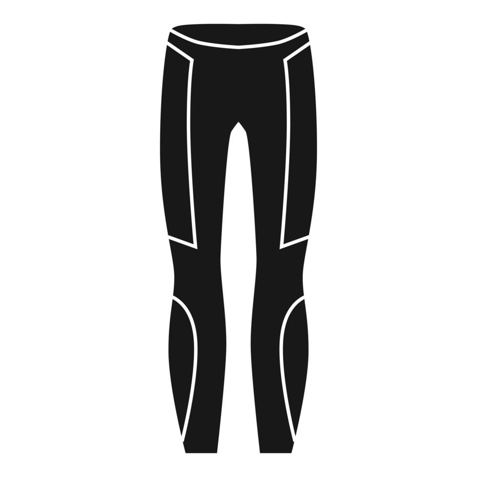 Thermal pants icon, simple style vector