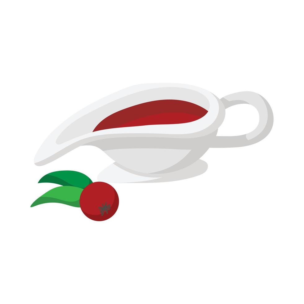 Rowan sauce cartoon icon vector