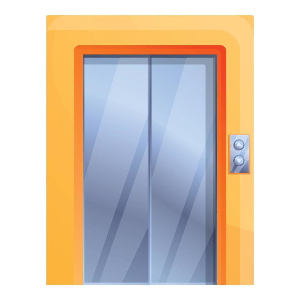 Apartment elevator icon, cartoon style vector