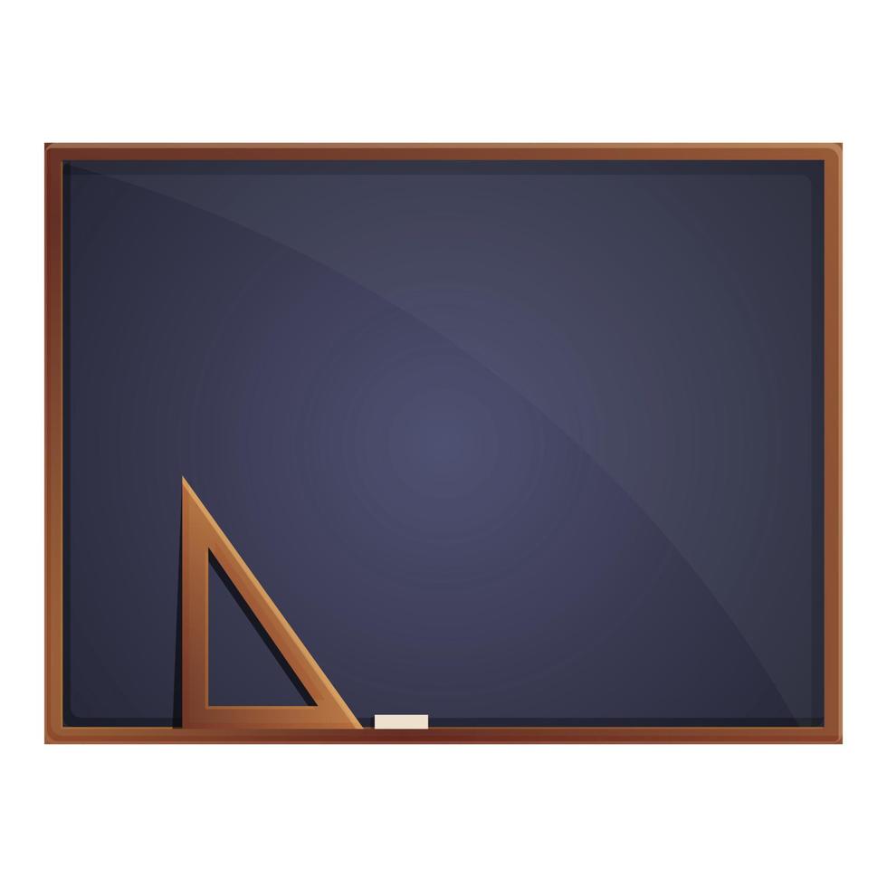 Education chalkboard icon, cartoon style vector