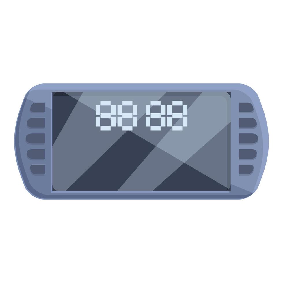 Taximeter location icon, cartoon style vector