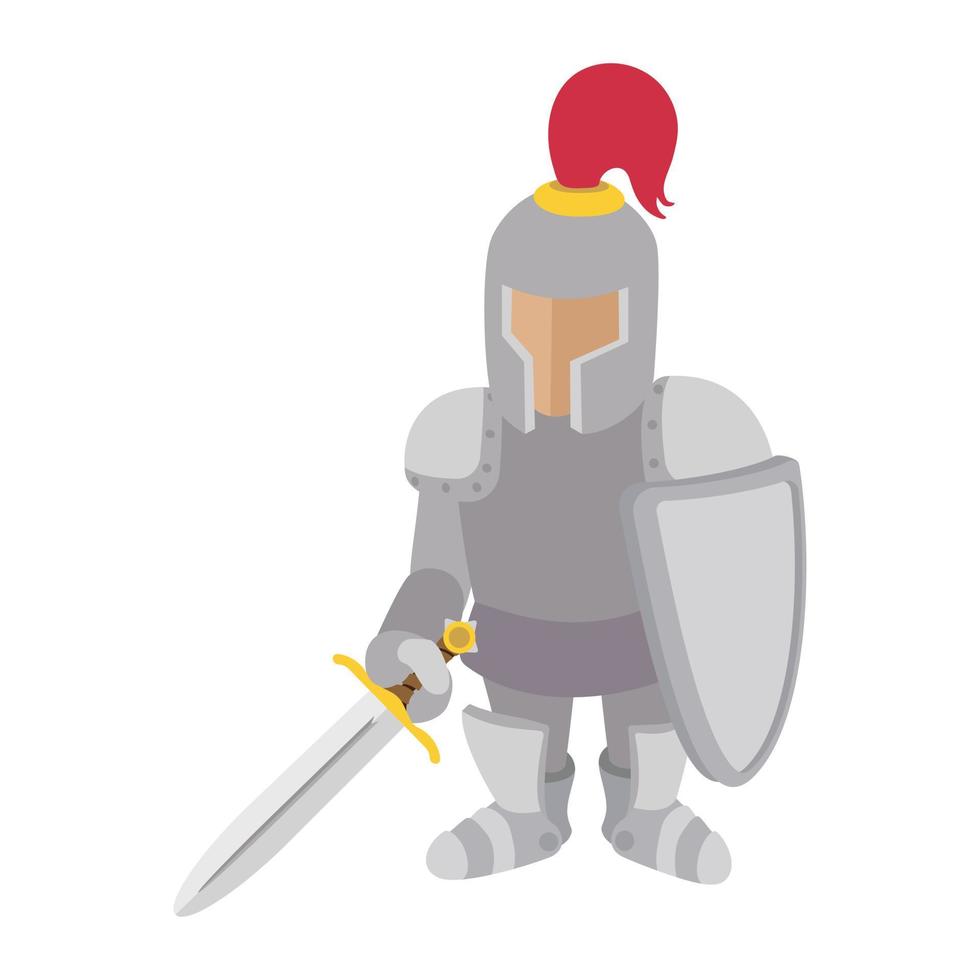 Knight cartoon character vector