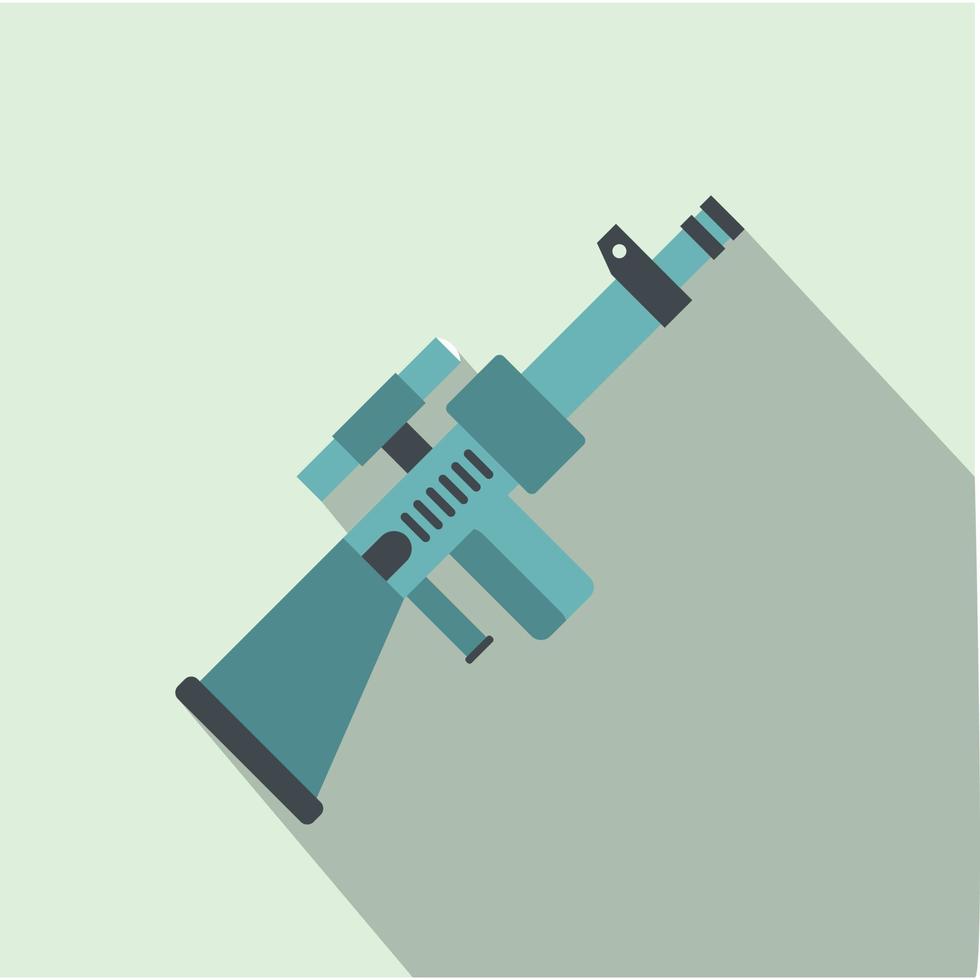 icono plano de pistola de juguete vector