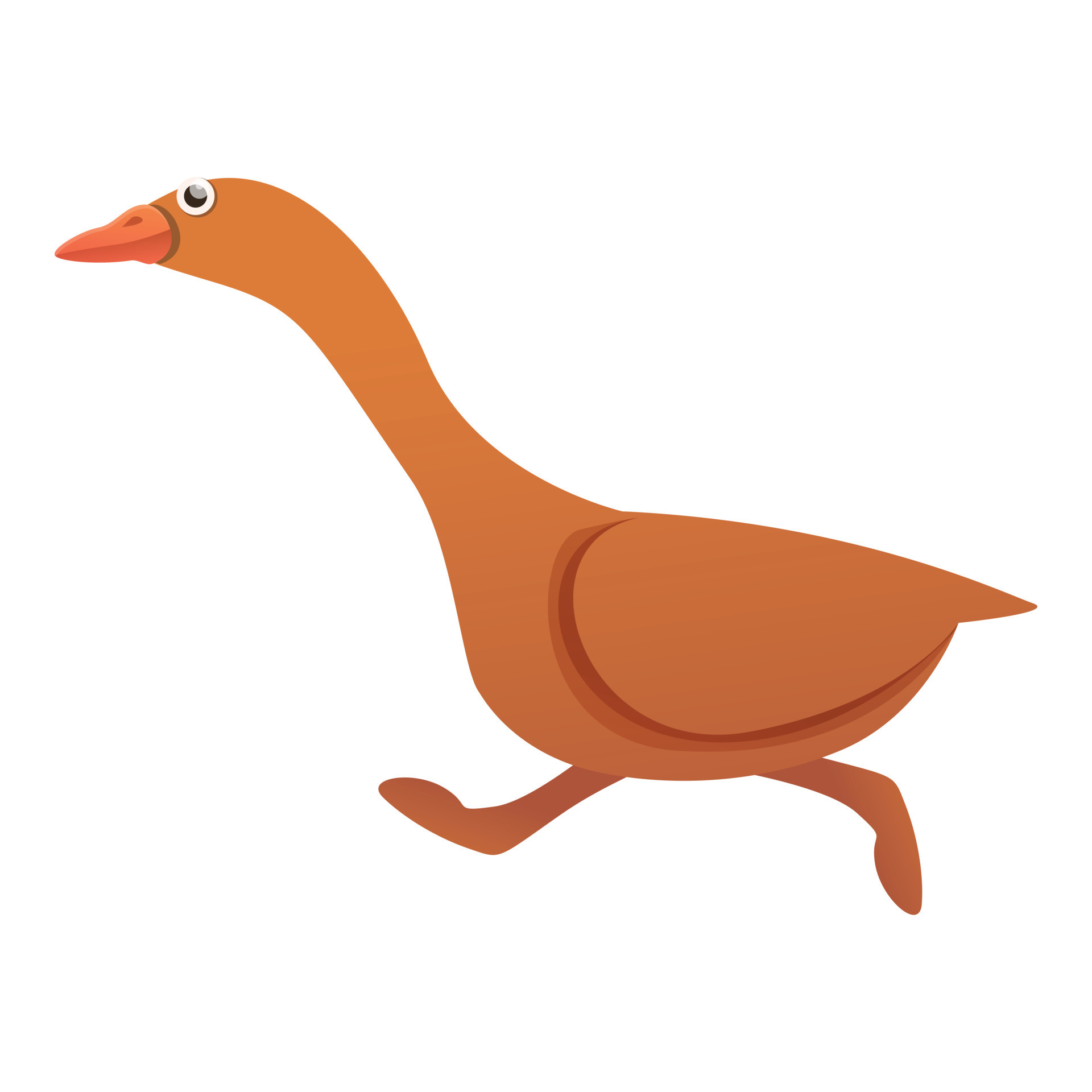 Running goose icon, cartoon style 14365360 Vector Art at Vecteezy
