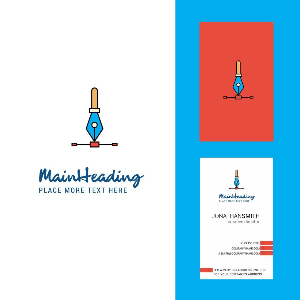 Vector Creative Logo and business card vertical Design Vector