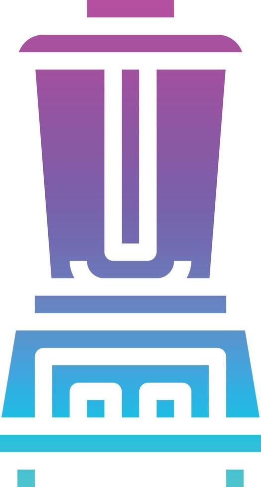 blender mixer juice shake kitchen - gradient solid icon vector