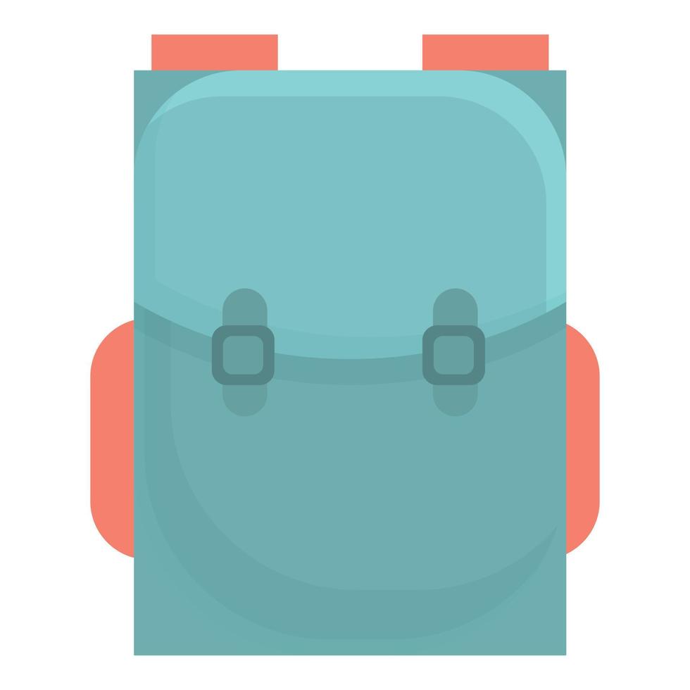 vector de dibujos animados de icono de mochila escolar. mochila trasera