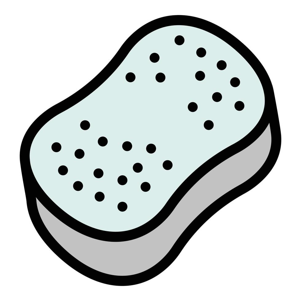 Car wash sponge icon, outline style vector