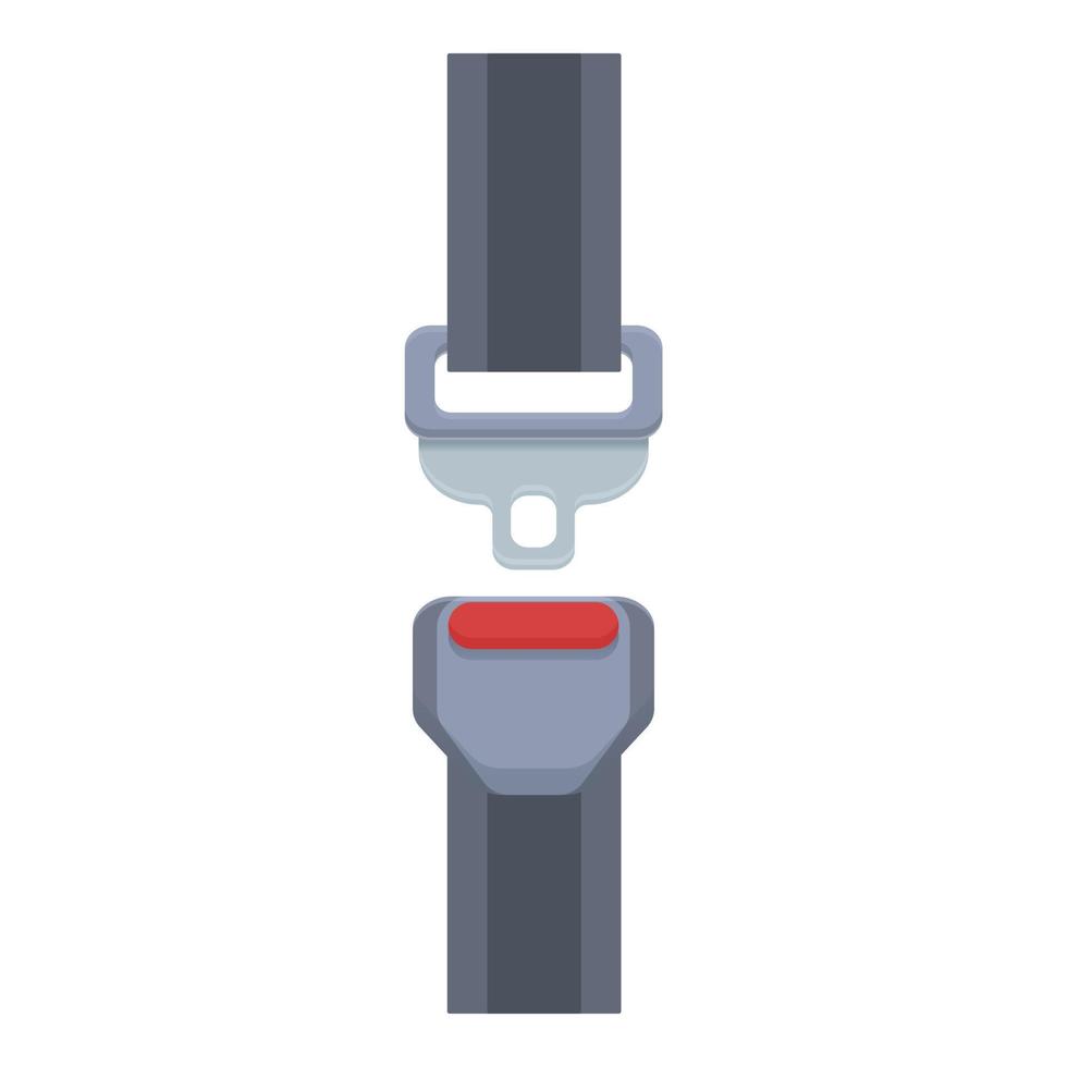 Car seat belt icon cartoon vector. Safety plane vector