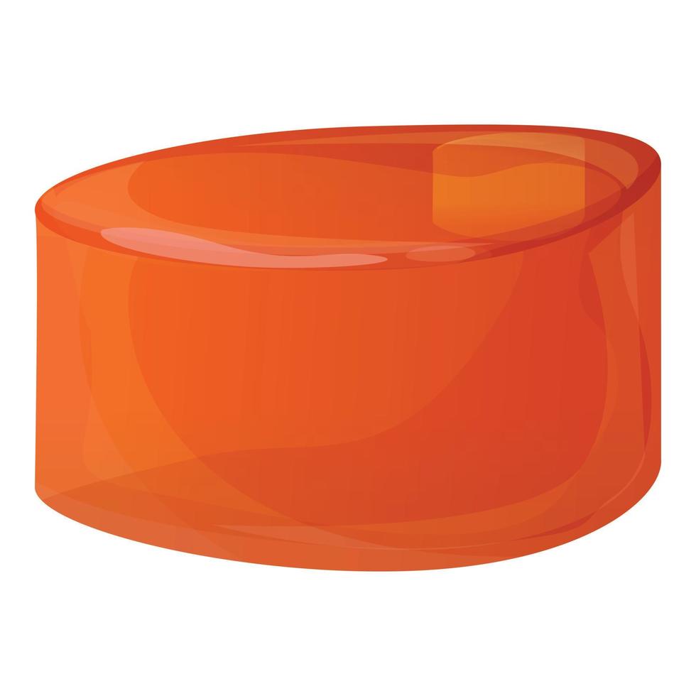 Toffee icon, cartoon style vector